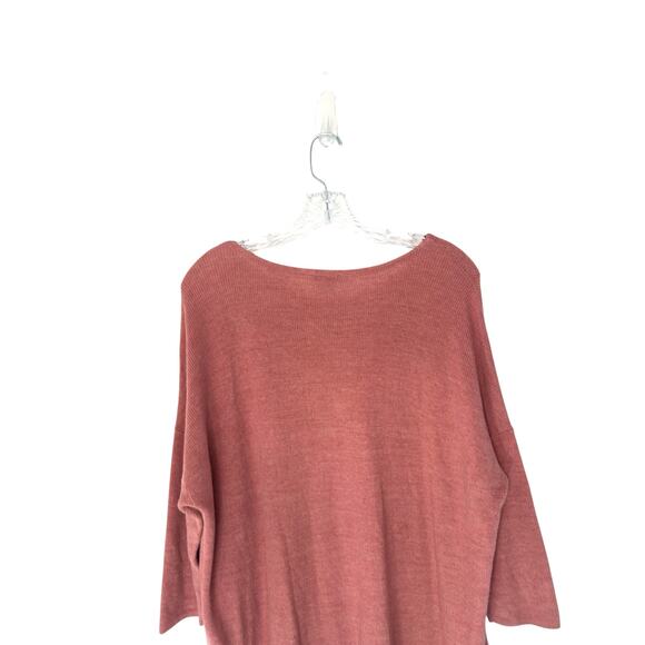 J. Jill Pure Jill Sweater Pink Cable Knit Soft Cozy Scoop Neck‎ Casual Large - Picture 5 of 12